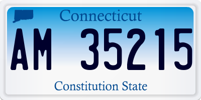 CT license plate AM35215