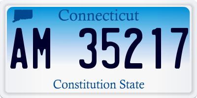 CT license plate AM35217