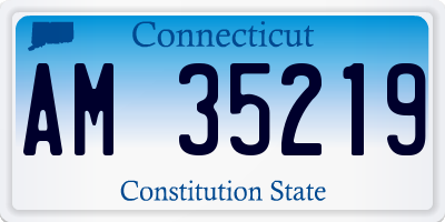 CT license plate AM35219