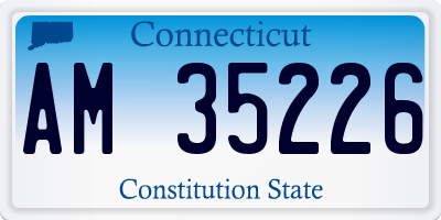 CT license plate AM35226