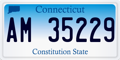 CT license plate AM35229