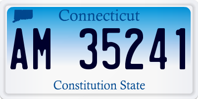 CT license plate AM35241