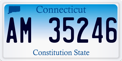 CT license plate AM35246