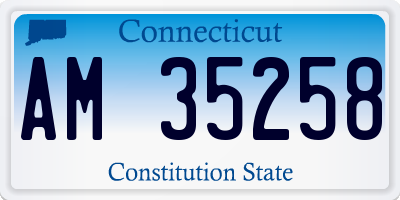 CT license plate AM35258