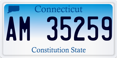 CT license plate AM35259