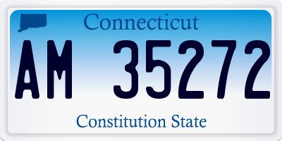 CT license plate AM35272