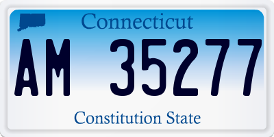 CT license plate AM35277