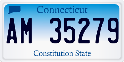 CT license plate AM35279
