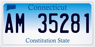 CT license plate AM35281