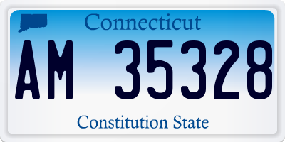 CT license plate AM35328