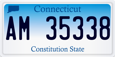 CT license plate AM35338