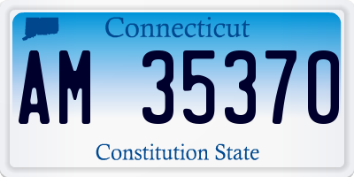CT license plate AM35370