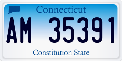 CT license plate AM35391