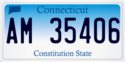 CT license plate AM35406