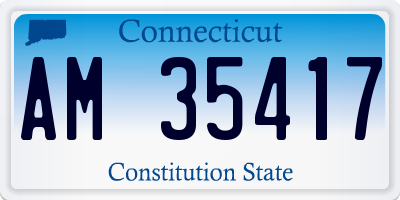CT license plate AM35417