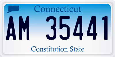 CT license plate AM35441