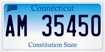 CT license plate AM35450