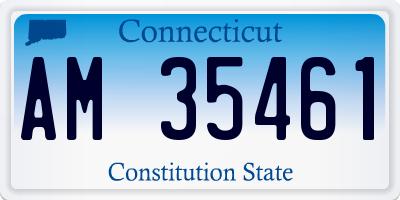 CT license plate AM35461