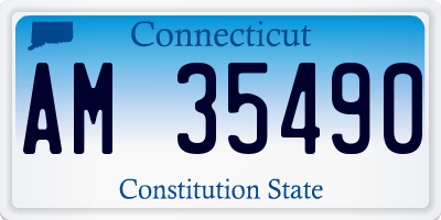 CT license plate AM35490