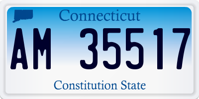 CT license plate AM35517