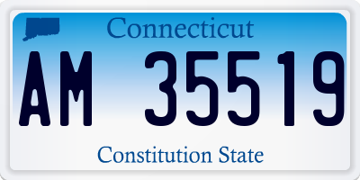 CT license plate AM35519