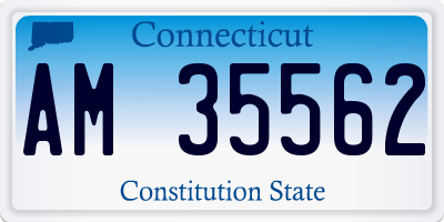 CT license plate AM35562
