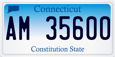 CT license plate AM35600