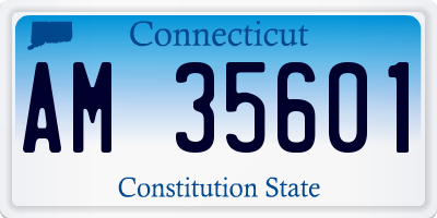 CT license plate AM35601