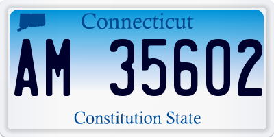 CT license plate AM35602