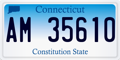 CT license plate AM35610