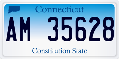 CT license plate AM35628