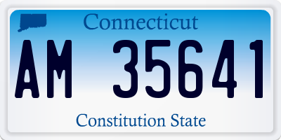CT license plate AM35641