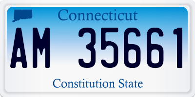 CT license plate AM35661