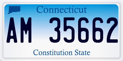 CT license plate AM35662