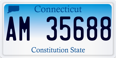 CT license plate AM35688