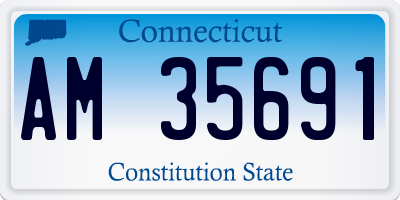 CT license plate AM35691