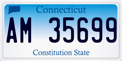 CT license plate AM35699