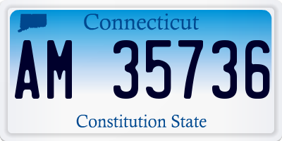 CT license plate AM35736