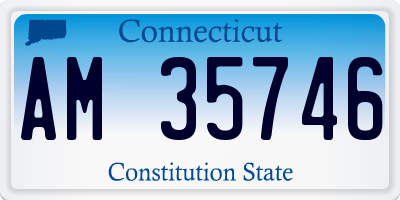 CT license plate AM35746