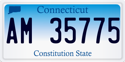 CT license plate AM35775
