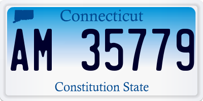 CT license plate AM35779