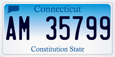 CT license plate AM35799