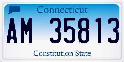 CT license plate AM35813
