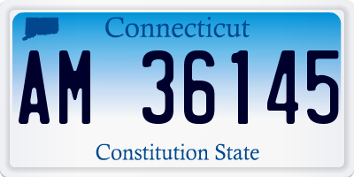 CT license plate AM36145