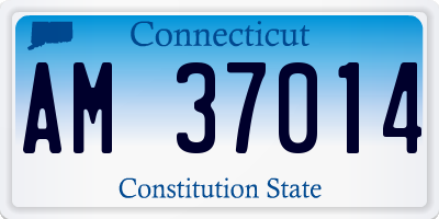 CT license plate AM37014