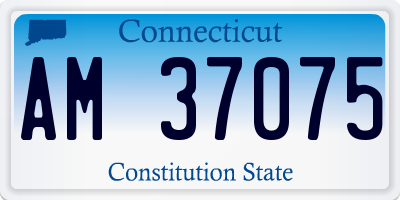 CT license plate AM37075
