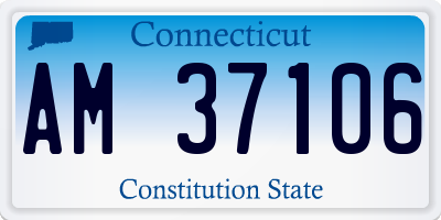 CT license plate AM37106