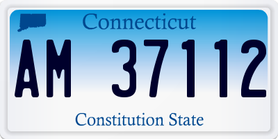 CT license plate AM37112