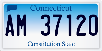CT license plate AM37120