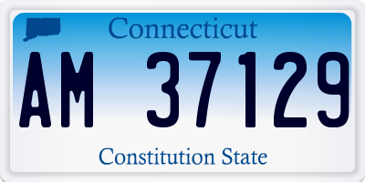 CT license plate AM37129
